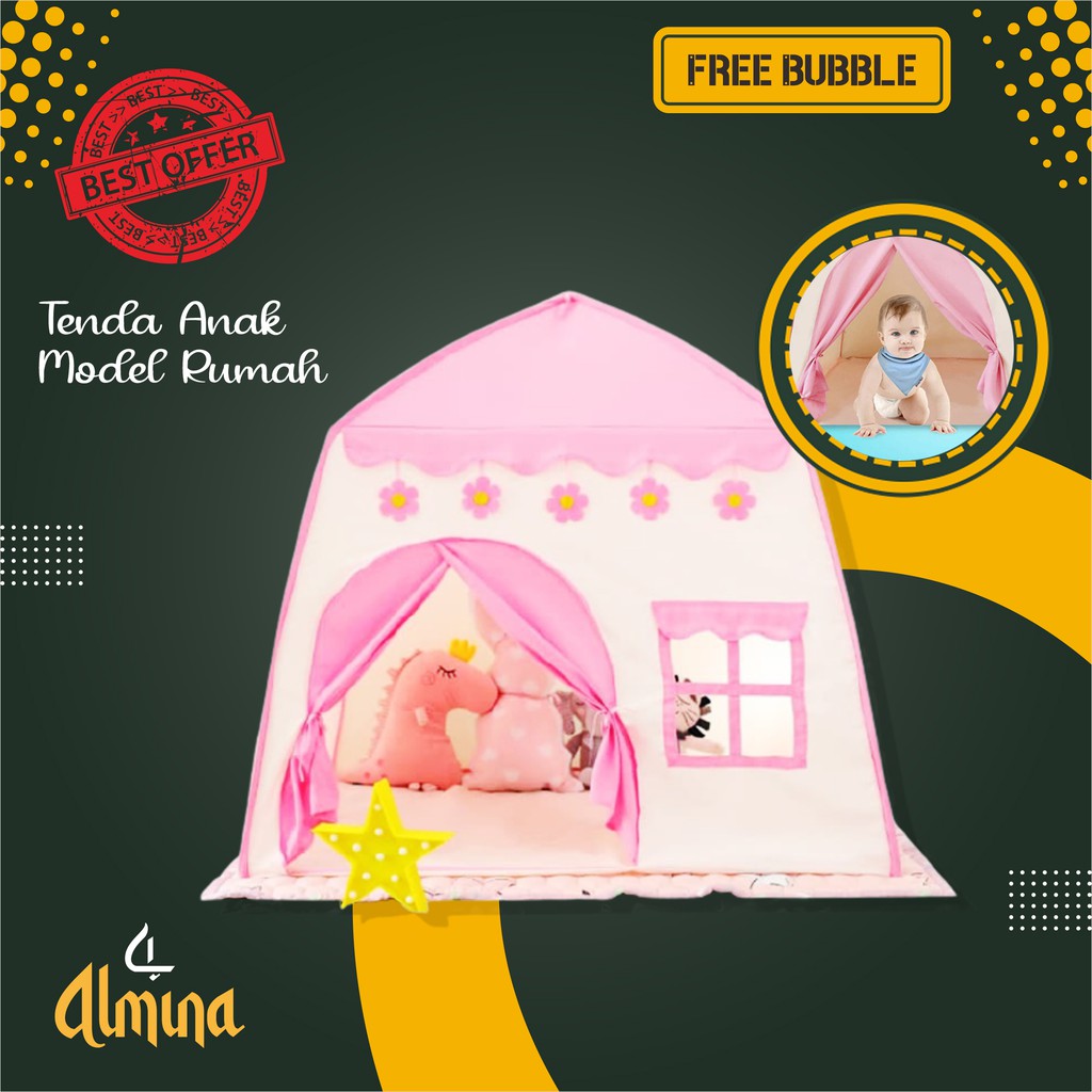 Tenda Anak Rumah Castle Jumbo Outdoor Indoor Tent Portable Almina