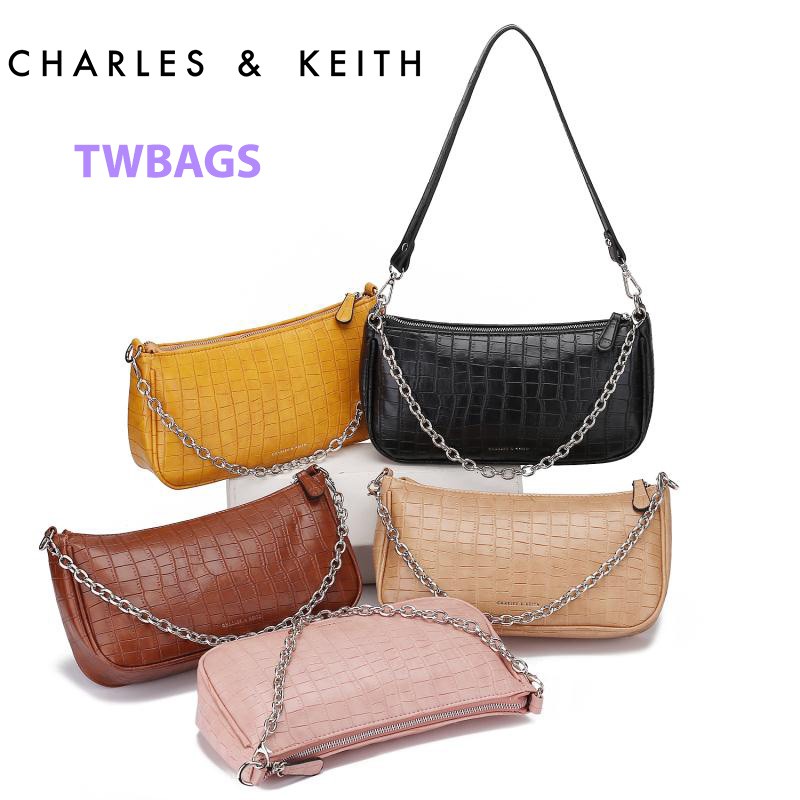 TAS BAHU / SELEMPANG WANITA CH4RL3SNKEITHH TALI RANTAI/BAHAN MOTIF CROCO#006