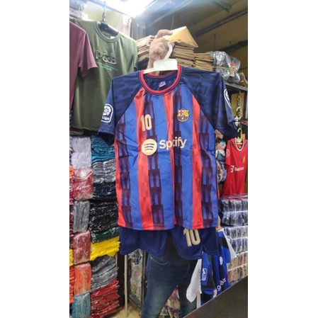 SETELAN JERSEY ANAK BARCELONA HOME KIDS TERBARU