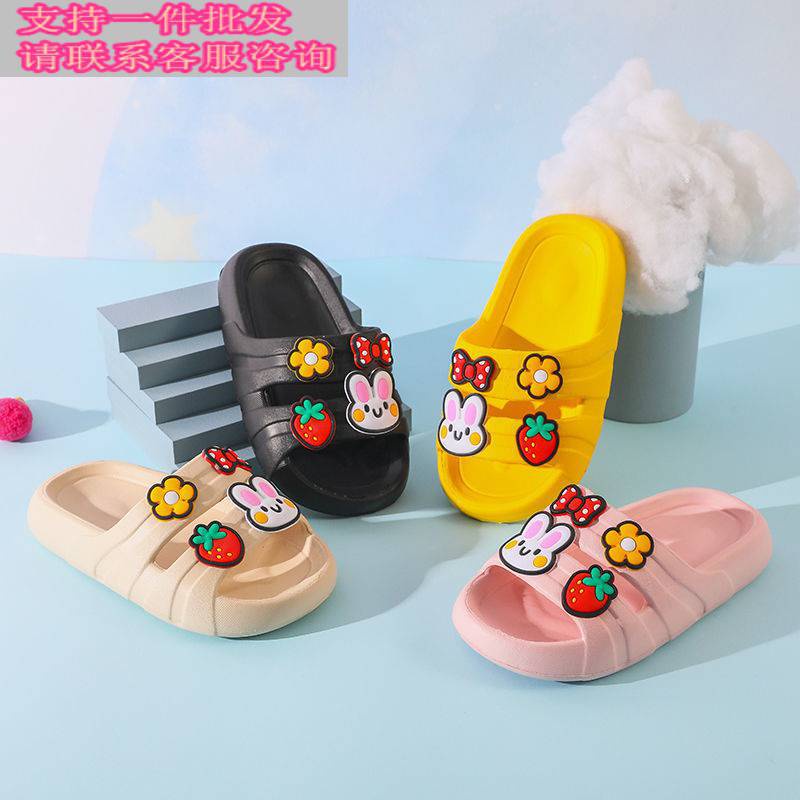 OkayBaby B105 Sandal Anak Selop Motif Rabbit Perempuan Termurah Sepatu Import Fashion Terbaru Kekinian Sendal Karakte Lucu