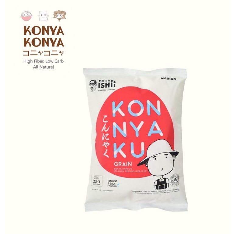 

Konnyaku Grain / Konnyaku Rice - Beras Konnyaku / Shirataki Rice - Beras Shirataki 250g