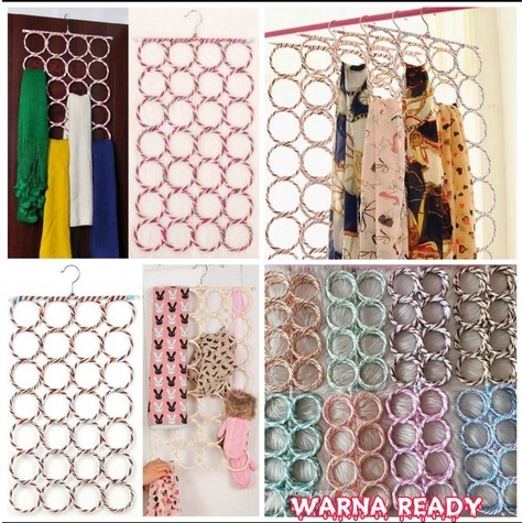 Hanger Jilbab Syal 28 Ring/Hanger Serbaguna/Gantungan Jilbab