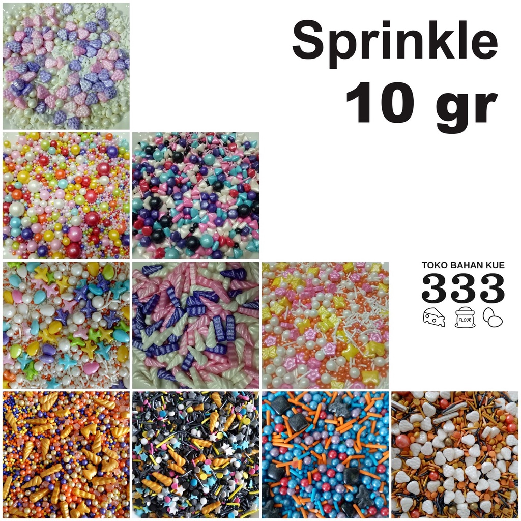 

[part 2] aneka sprinkle /springkel/ gula edible / hiasan kue (10gr)