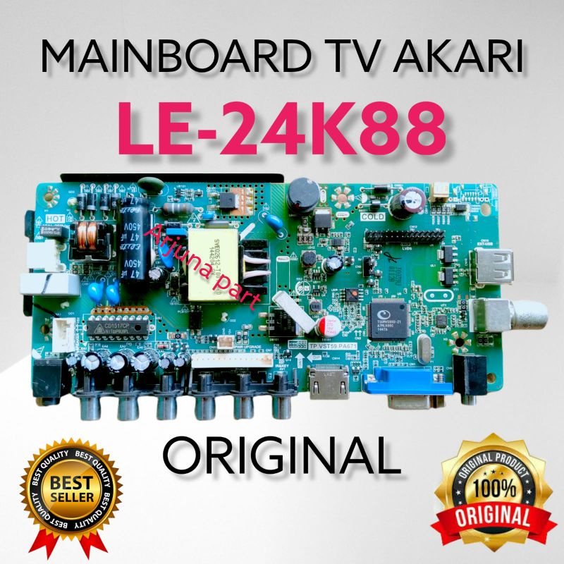 Mainboard TV Le-24k88 / MB TV akari Le-24k88 / MB akari Le-24k88 / MB Le-24k88 / Le-24k88 / motherbo
