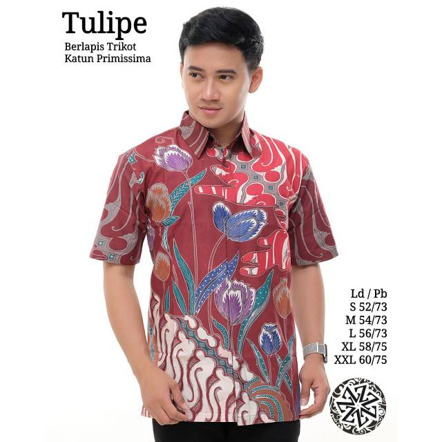 Kemeja Batik tulis lapis trikot