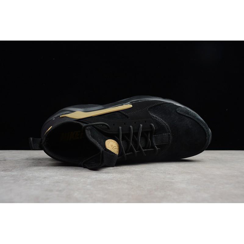 nike huarache black gold