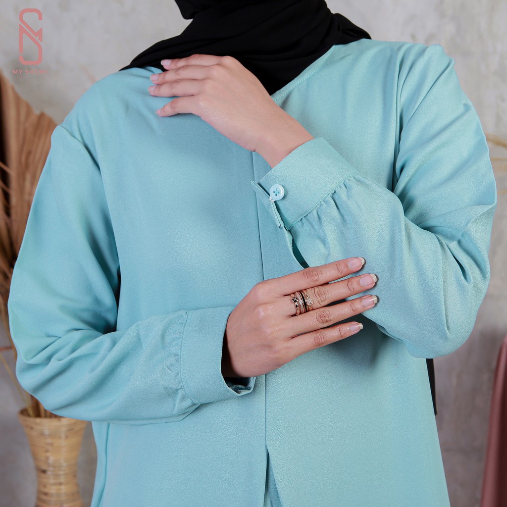 Myshawl Hana Army Premium Gamis Syar'i Jumbo Premium Busui Matt Moscrape Ld 140