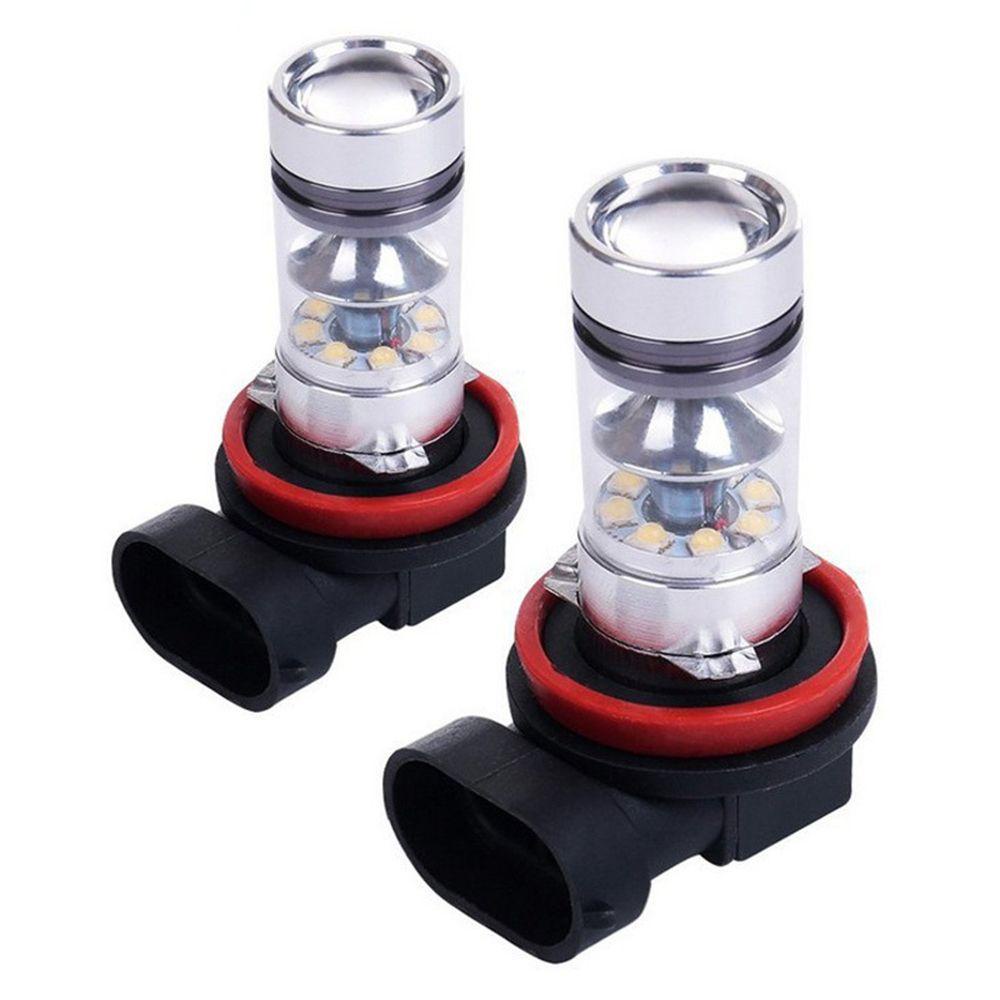 Populer 2Pcs/Set Lampu Kabut Mobil 2Pcs COB LED Super Terang DRL