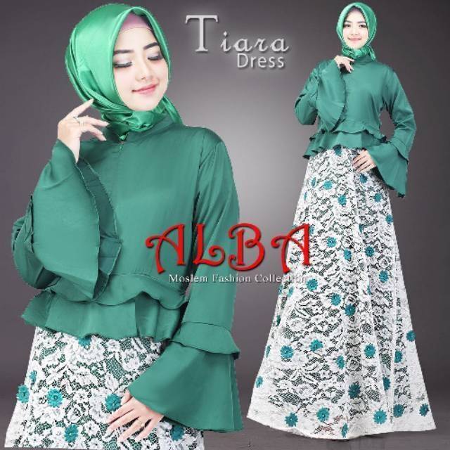 Gamis pesta brukat Tiara dress by Alba