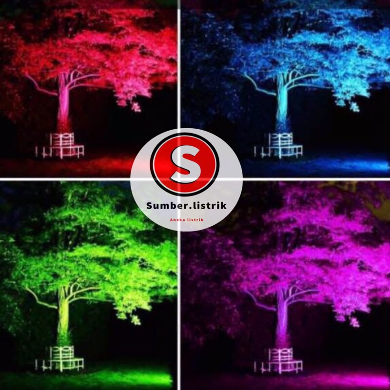 KAP SOROT 10W RGB SLIM SMD  IP65 OUTDOOR MAUPUN INDOOR/ KAP BIGPOWER  RGB REMOT