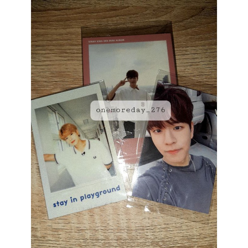 STRAY KIDS PHOTOCARD/PC I AM NOT SELFIE, I AM YOU POLA PINK & POB STAY IN PLAYGROUND/SIP SEUNGMIN