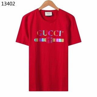  Gucci  kaos  GUCCI  Teen Cotton Round Neck Kaos  Lengan  Pendek 