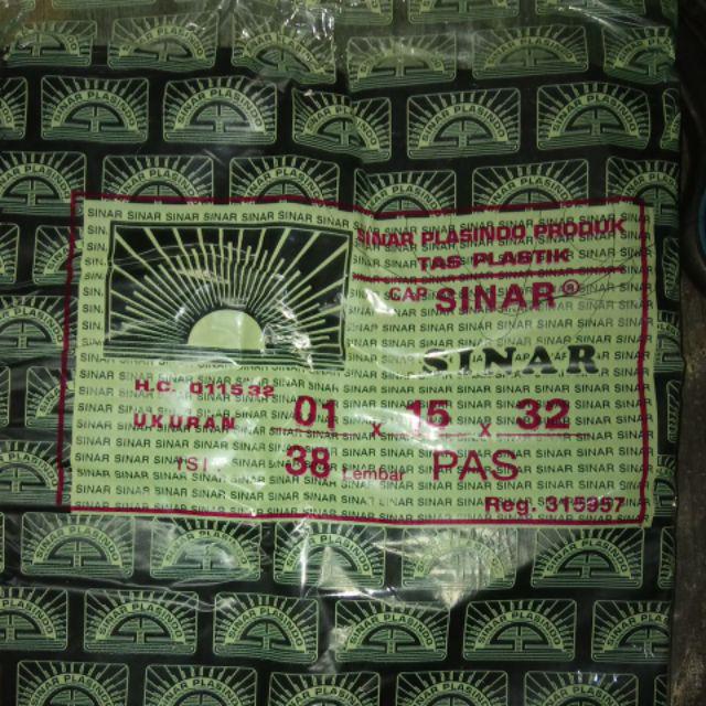 Isi 38 Lembar Kantong Plastik Kresek / Tas Hdpe / Uk 15