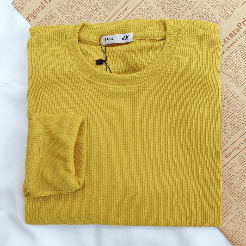 PART II Kaos Rib Premium / Kaos Grosir / Kaos Rib Premium Tebal / Kaos Lengan Panjang Termurah-Banana