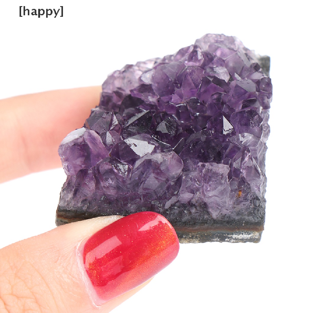 Batu Kristal Kuarsa Amethyst Cluster Mineral Kasar Untuk Penyembuhan