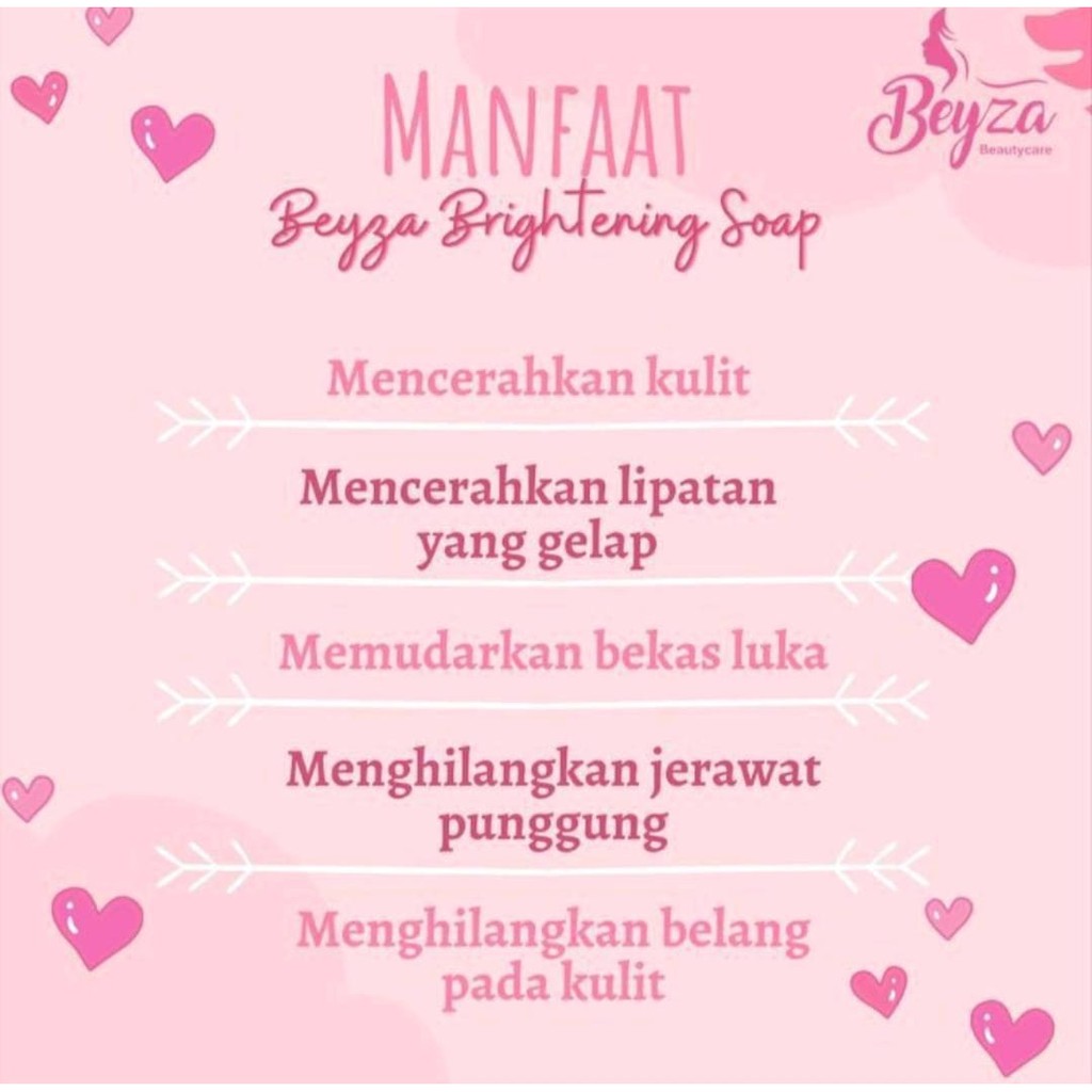 BEYZA BEAUTY WHITENING SOAP SABUN PEMUTIH BADAN BPOM