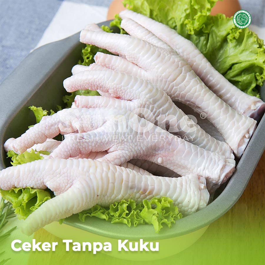 

Ceker Ayam Tanpa Kuku Bersih 2 kg (Frozen) / Daging Ayam Broiler SunOne