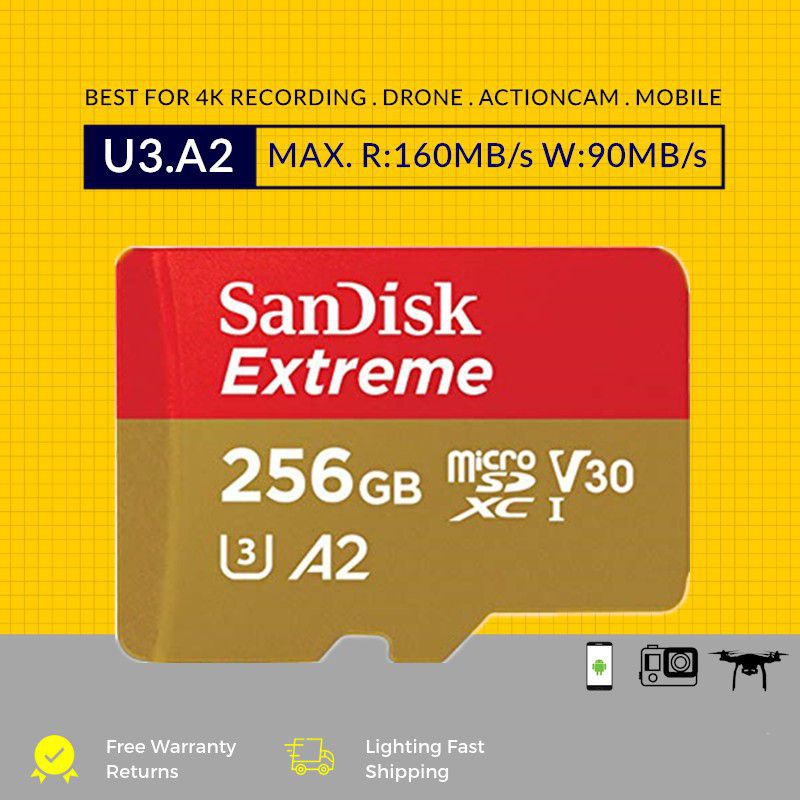 Sandisk Memory Card 128GB 64G Microsd Tf Card 64GB 128Gb 256gb SDXC SDHC Micro sd Card Extreme