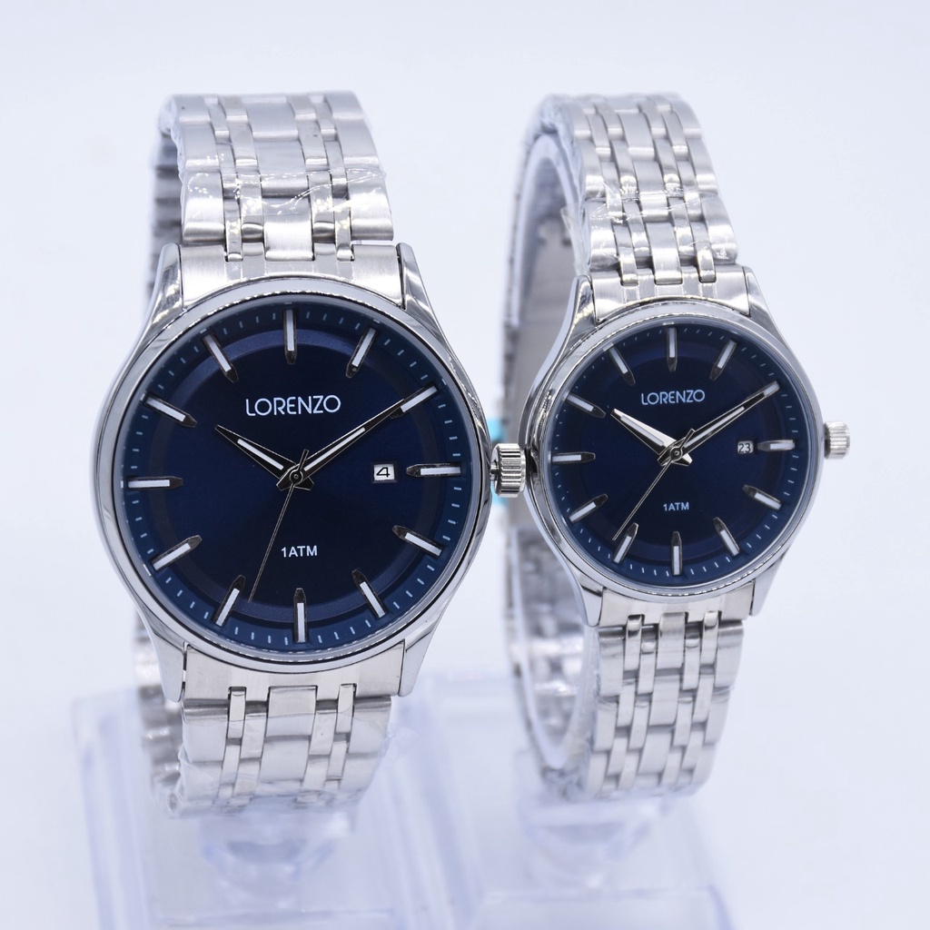 Jam Tangan Pria dan Wanita Couple Lorenzo R-5105M &amp; R-5105L Original