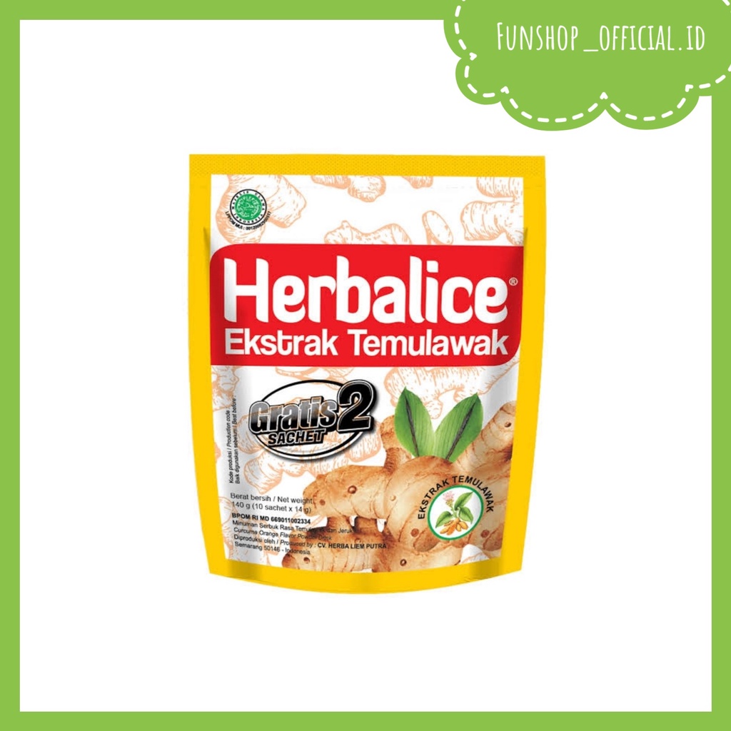 

HERBALICE EKSTRAK TEMULAWAK 10x14gr