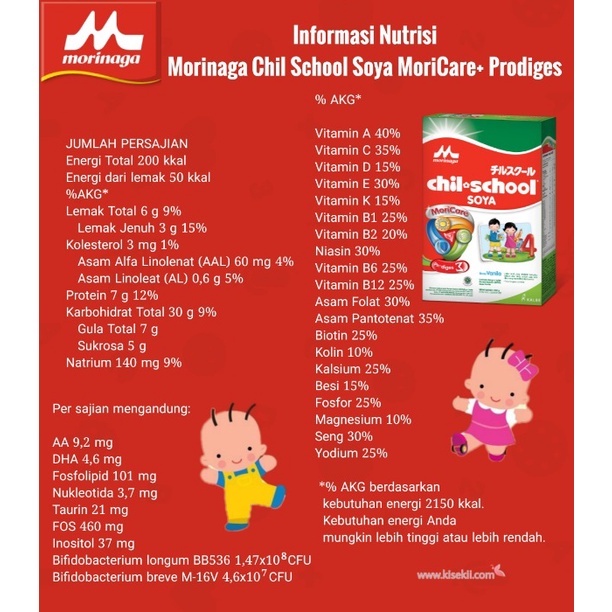 MORINAGA CHIL SCHOOL SOYA 600gr Chilschool KEMASAN BARU