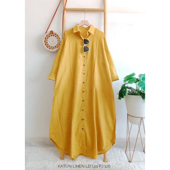 Midi dress linen