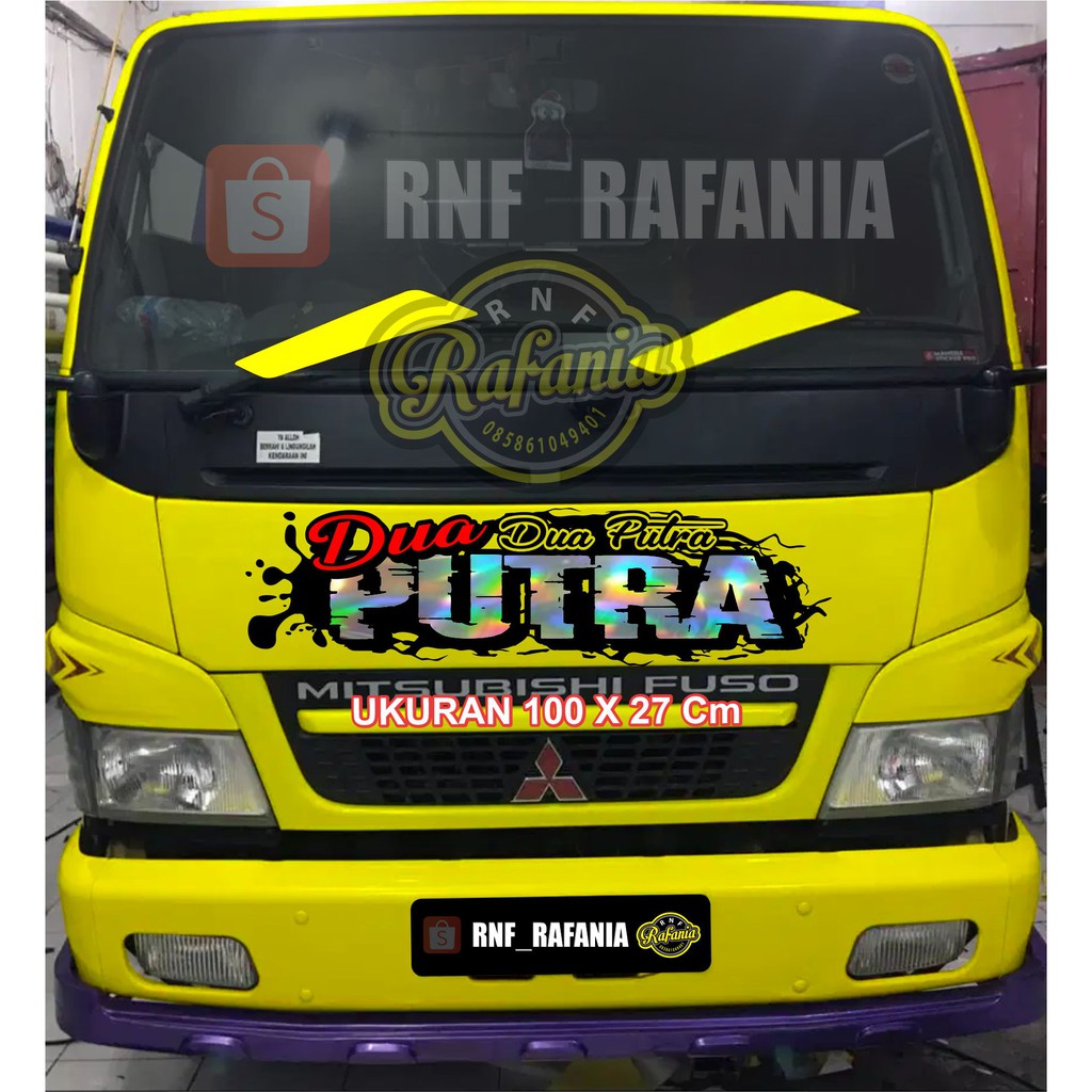 STICKER SEKOTLET  CUTTING KABIN CANTER TRUCK DUA PUTRA