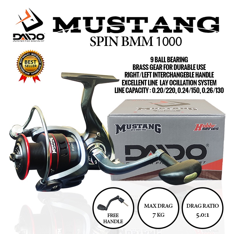 Reel DAIDO MUSTANG Spin BMM 1000 - Free Handle