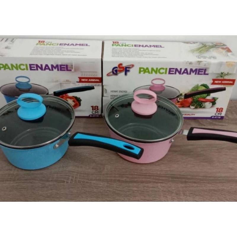 GSF Panci Susu Kuah Enamel 18CM G-4118