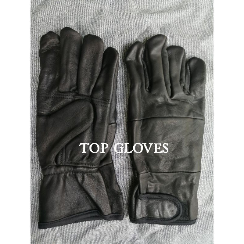 Sarung Tangan Las Argon Tebal Velcro -Tig Welding Gloves 10 inch Hitam