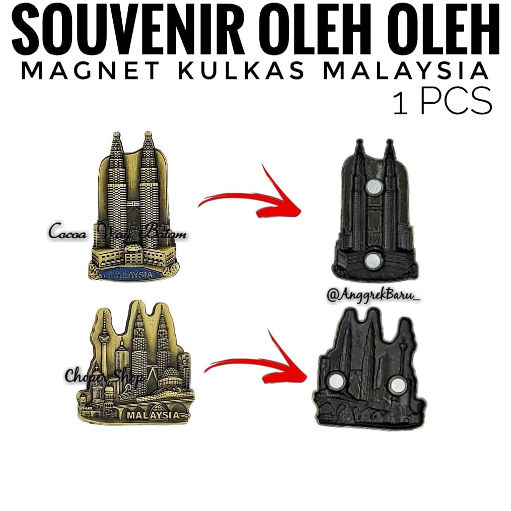 Tempelan Kulkas Malaysia Oleh Oleh