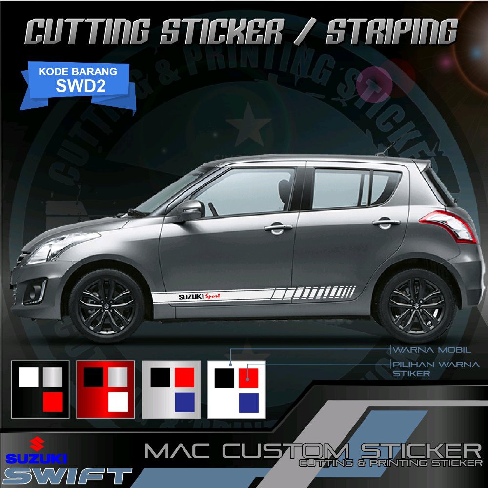 JUAL MURAH Stiker Striping Stripping List Bodi Mitsubishi Kuda Super