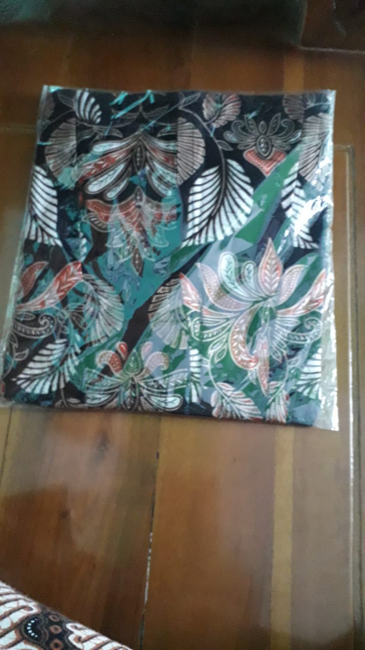 Tey-17 Batik Wanita Asj Sa Hrb026 Kenongo Kemeja Tosca Pendek