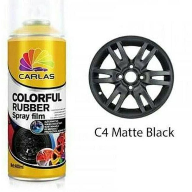 

Y8EN Carlas Matte Doff Black C4 - Rubber Paint .