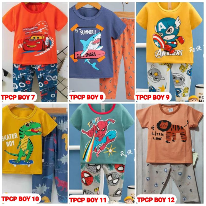 SETELAN BAJU TIDUR ANAK IMPORT PIYAMA ANAK UMUR 6 BLN - 10 THN