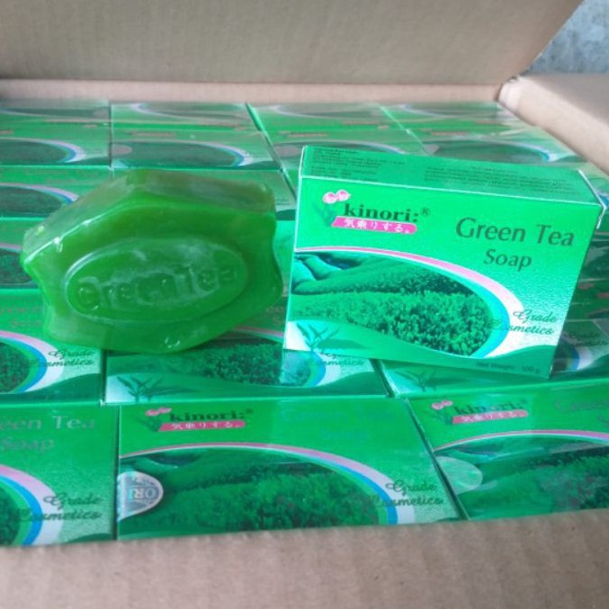 SABUN KINORI // GREAN TEA SOAP HIJAU new / pcs