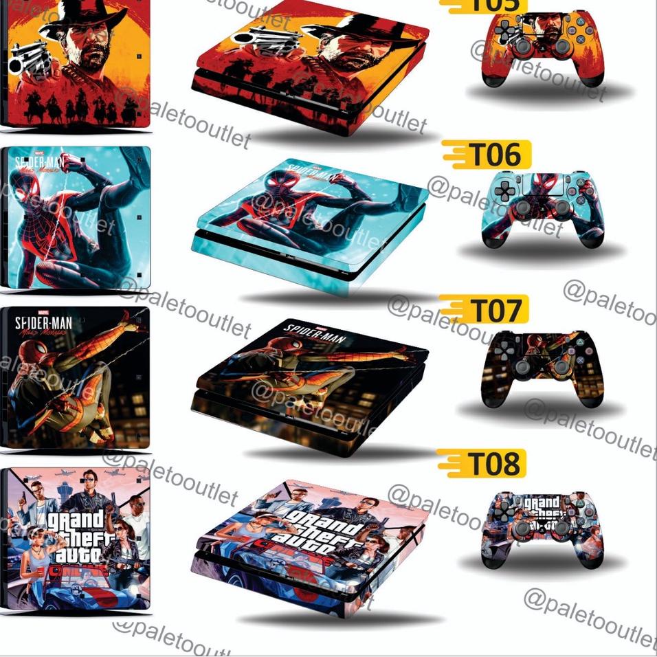 Koleksi Terbaru.. Vinyl Sticker Garskin Ps4 Slim Ps4 Fat Ps4 Pro