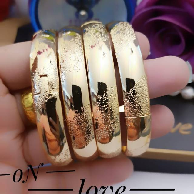 Xuping gelang pasir lapis emas 24k 0609
