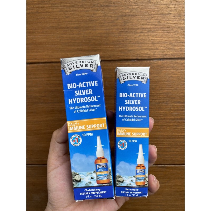 Sovereign Silver Bio Active Silver Hydrosol Vertical Spray Colloidal Silver 10 Ppm 29ml 59 Ml Shopee Indonesia