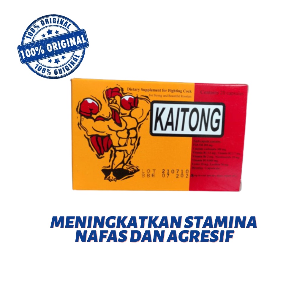 Kaitong Suplemen Ayam Petarung Asli (Original) | 20 Kapsul