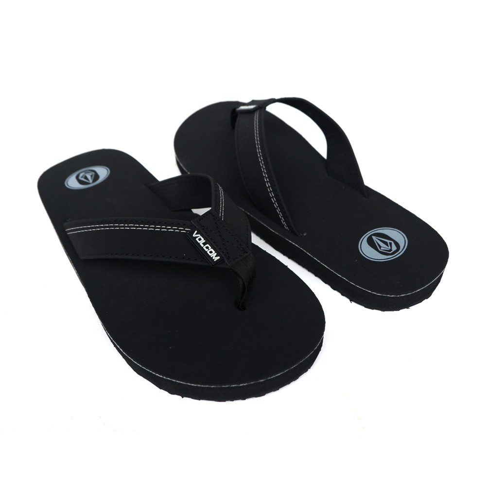  sandal  jepit  pria  Ready VOLCOM JEPIT  PIU WARNA HITAM  FLAT 