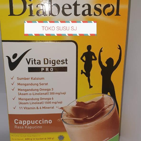 

[[BISA COD]] DIABETASOL CAPPUCCINO 630 GR / Diabetasol capucino 630 gr /vita digest BERGARANSI Kode