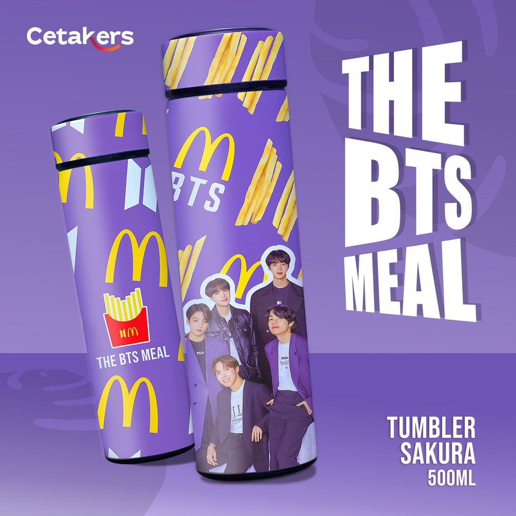 BOTOL MINUM TUMBLER BTS X MCD TERMOS THE MEAL K-POP ARMY KADO PAKET SOUVENIR UNIK-1