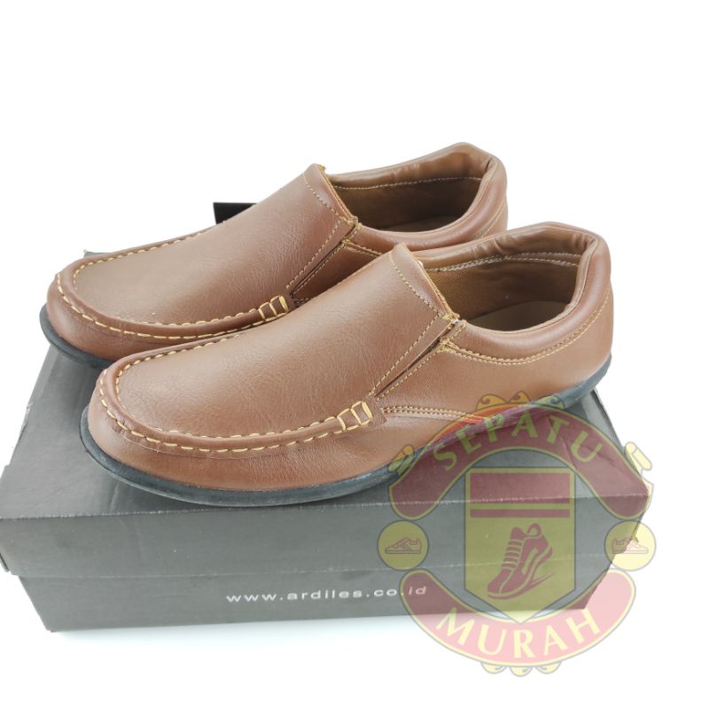 SEPATU ARDILES LOAFERS CAESAR JJ COKLAT MUDA