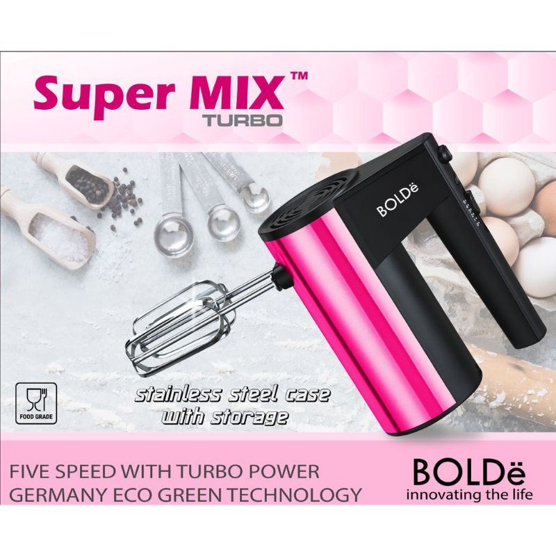 BOLDe Super MIX TURBO Hand Mixer 5 Kecepatan Original