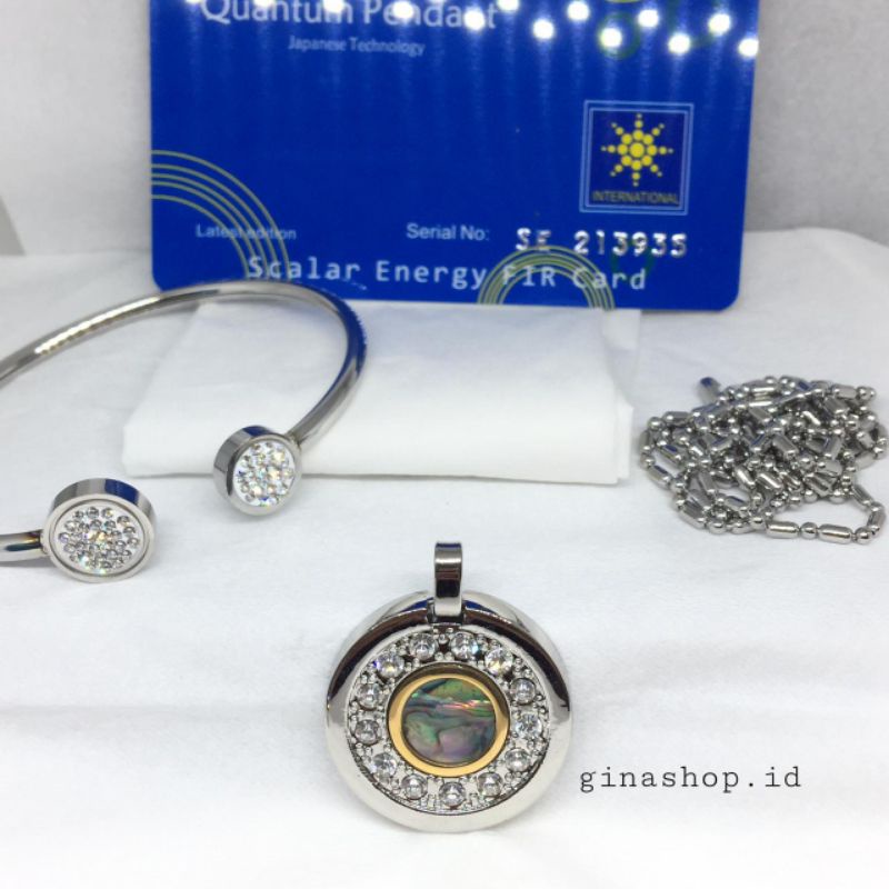 (BISA COD✅)TERBARU KALUNG SATUSET QUANTUM PENDANT+GELANG BIO MAGNETIC TERBARU