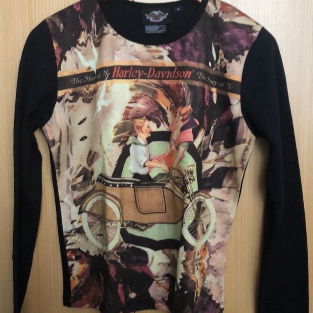 Kaos Wanita Harley Davidson Ori The Story Lengan Panjang