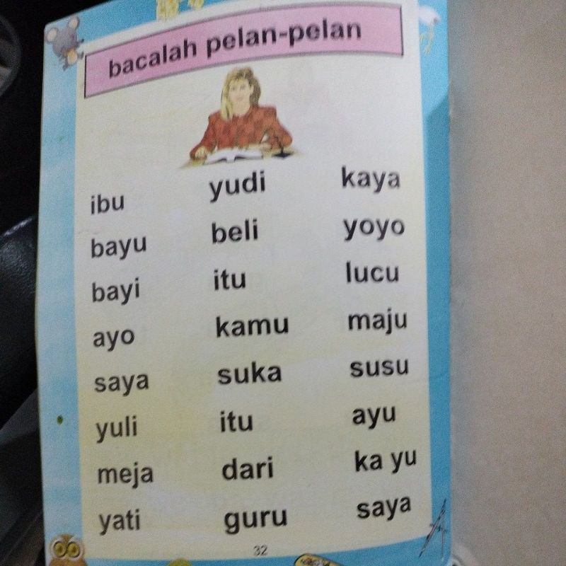 buku belajar membaca 1b 32 halaman (19x27cm)