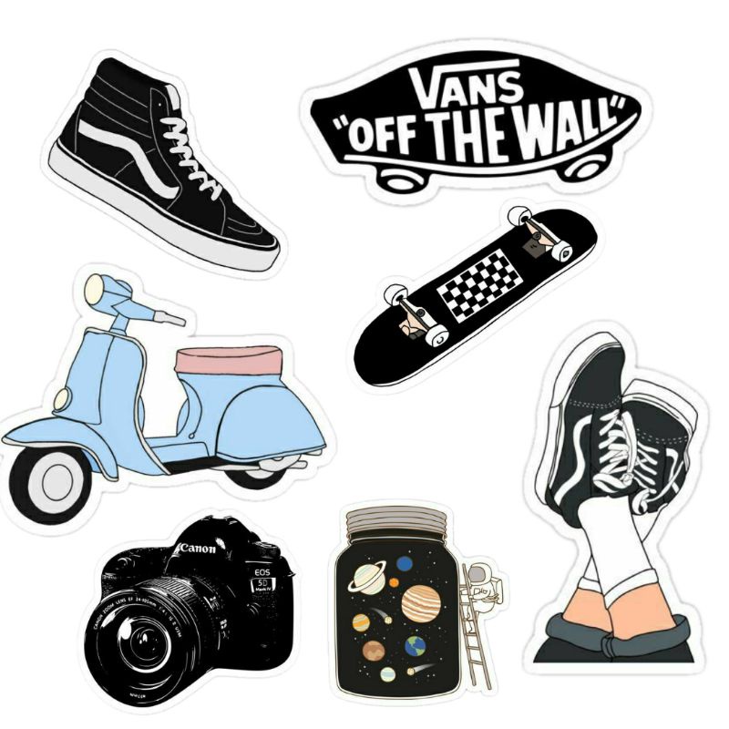 

VANS AESTHETIC STIKER TUMBLR / STICKER PACK / STIKER HP - STIKER LAPTOP / STICKER