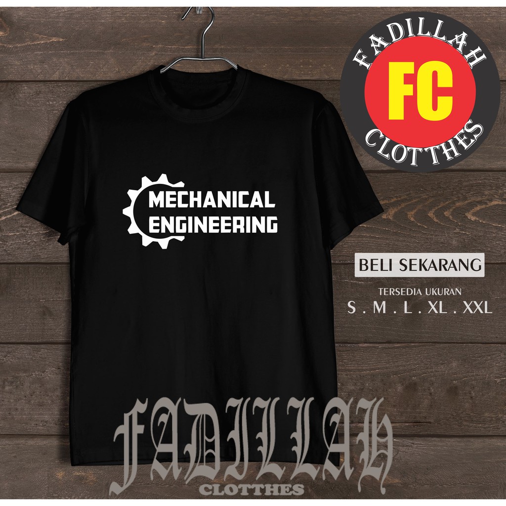 Kaos Baju Mechanical Engineering Teknik Mesin Kaos Distro